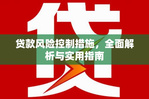 来安贷款风险控制措施，全面解析与实用指南