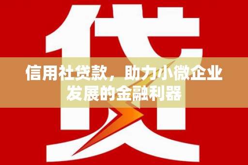 来安信用社贷款，助力小微企业发展的金融利器